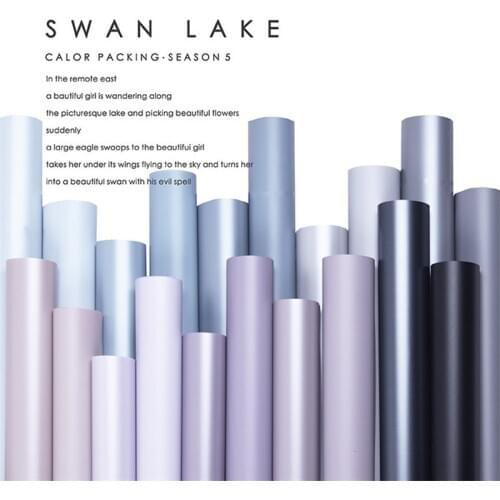 60*60cm Korean Paper Silk Satin Texture Floral Gift Wrapping Paper Bouquet Packaging Craft Flower Shop Florist Supplies 20pcs