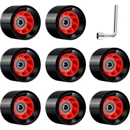 8Pack 95A 58mmx39mm,Indoor Quad Roller Skate Wheels,PU Wear-Resistant Wheels Double-Row Roller Skates Accessories