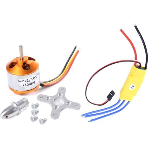 XXD HW A2212 930KV 1000KV 1400KV 2200KV A2208 2600KV Brushless Motor with HW 30A ESC Speed Controller for RC Drone