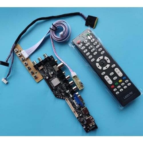 Kit For LTN140AT22-P01/LTN140AT22-P02 1366x768 HDMI Display TV Remote DVB-T Monitor LED USB VGA AV Controller Board Driver Panel
