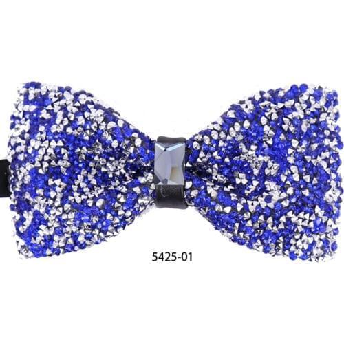Cravate luxe pour homme Bow Tie Black mens bowties Rhinestone Collar Tie Crystal Super Cool Diamond Wedding Bow ties Butterfly