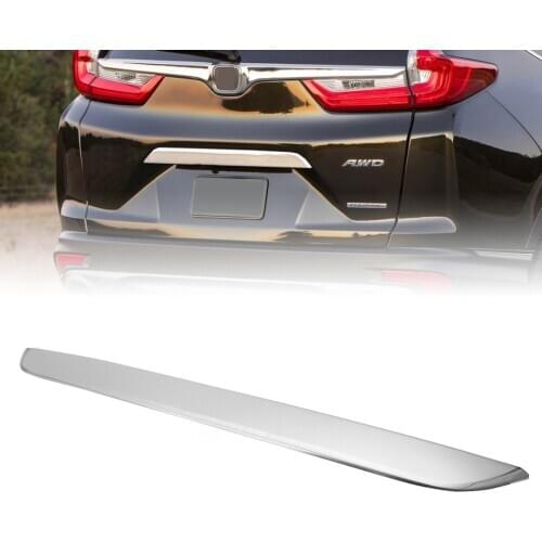 JX-LCLYL Chrome Stainless Rear Tailgate Trunk Lid Cover Trim For 2017-2018 Honda CRV