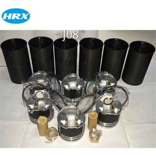 Cylinder liner kits for J08C engine rebuild kit