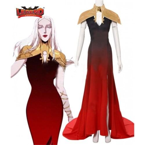 Cosplay legend Game Netflix Castlevania Season 2 Carmilla Cosplay Costume Women Sexy Halloween Suit Custom Made H001