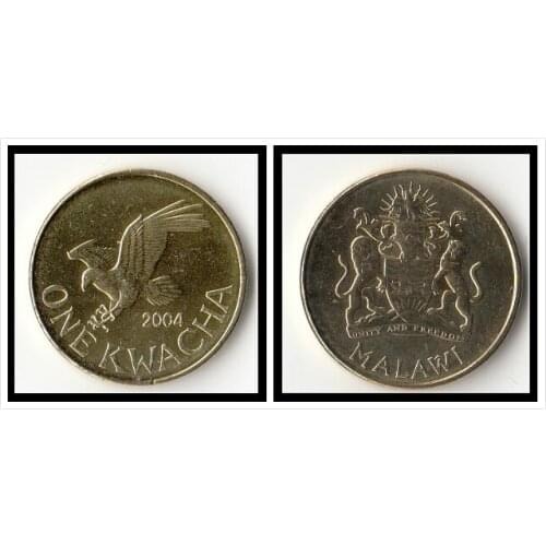 Malawi 1 Kwacha 2004 edition Coins Africa New Original Coin Unc Collectible Real Rare Commemorative