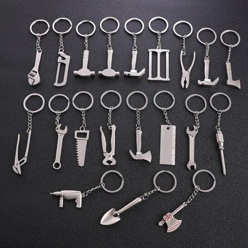 Mini Tools Wrench Keychain Metal Car Key Ring High Quality Simulation Spanner Keychain For Men Car Bag Pendant Accessories