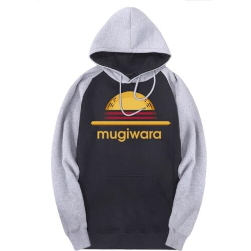 Anime One Piece Raglan Hooded Mens Sweatshirts 2020 Fleece Brand Tracksuits Harajuku Winter Solid Hoodies Male Outdoor Hoody