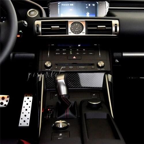Carbon Fiber Entral Control Circle Car Sticker 3D for Lexus IS250 300H Auto Interior Decoration Car Styling Accessories