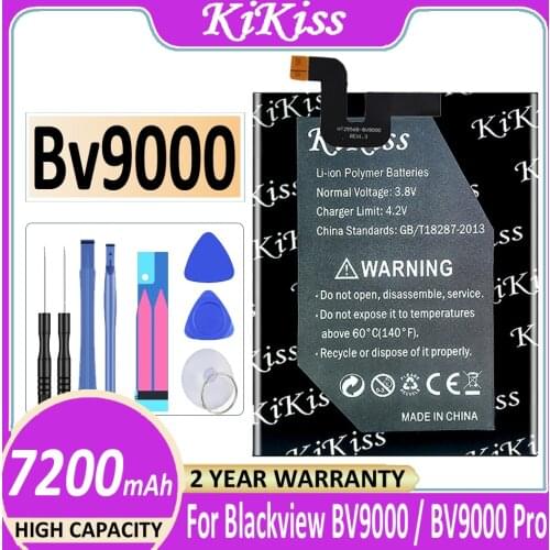 Original KiKiss BV9000 7200mAh Battery for Blackview BV9000 / BV9000 Pro BV9000pro Smart Mobile Phone Li-ion Battery