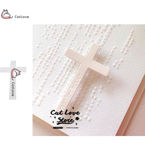 Cross Text Word Metal Cutting Dies Stencils For DIY Scrapbooking Paper Card Decorative Craft Dies Embossing Die Cuts New 2019