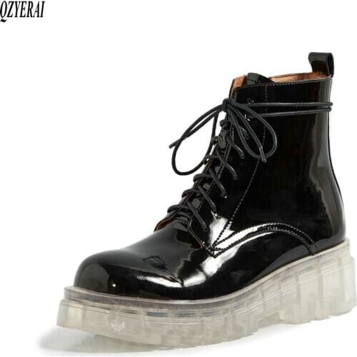 QZYERAI black white Riding boots Genuine leather Female boots Womens boots Autumn winter cowhide Womens shoes Size 34-40