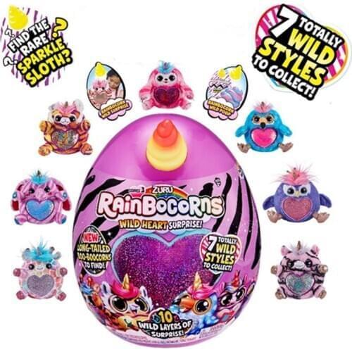 Rainbocornse Wild Heart Surprise Series 3 & Smashers Dino Ice Age Surprise Egg Rainbow Unicorn Doll Gift Toy