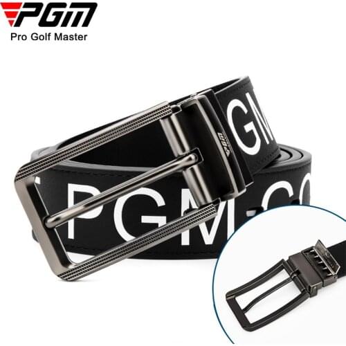 PGM 2020 New Arrival Fine Soft Leather Alloy Square Buckle Double Sided Use Men Pin Buckle Golf Leather Belt PD013