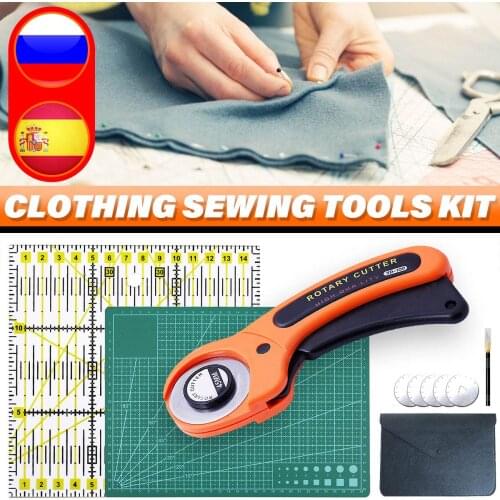 Rotary Cutter DIY Arts Crafts Cutting Cloth Tool Patchwork Roller Wheel Round Knife Sewing Accessories Leather Paper Fabric kit