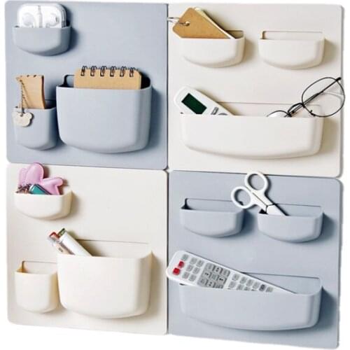 Storage Rack Bathroom Wall Household Paste Kitchen Closet Organizer Accessories Room Organizer Wall Shelves Space Saving