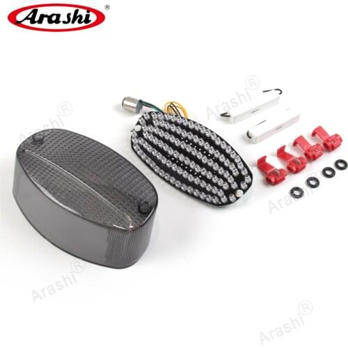 Arashi LED Brake Light For YAMAHA Vstar 650 1100 1999 - 2007 Custom version Brake Light Turn Signal Light Rear Taillight Lens