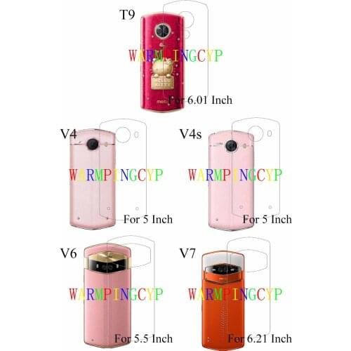 Rear Screen Protector Back Film For Meitu T9 V4 V4s V6 V7 MP1605