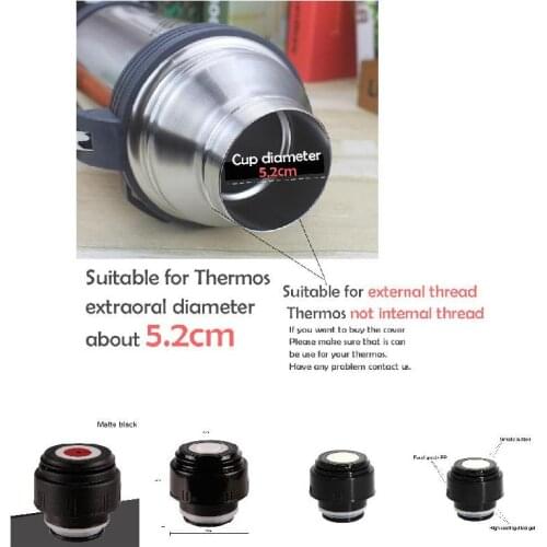 1 Pcs 5.2cm Thermo Cover Vacuum Bottle Lid Thermo Cup Outdoor Travel Cup Bullet Cover Durable