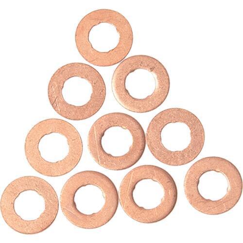 10pcs Fuel Injection Nozzle Holder Gasket Washers Replaces For Volvo S60 S80 V70 XC90