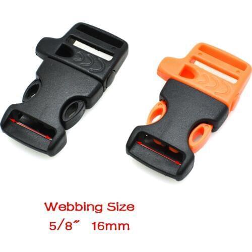 1000pcs 5/8"(15mm) Emergency Side Release Whistle Buckles For Paracord Bracelet/Backpack/Survival Kits