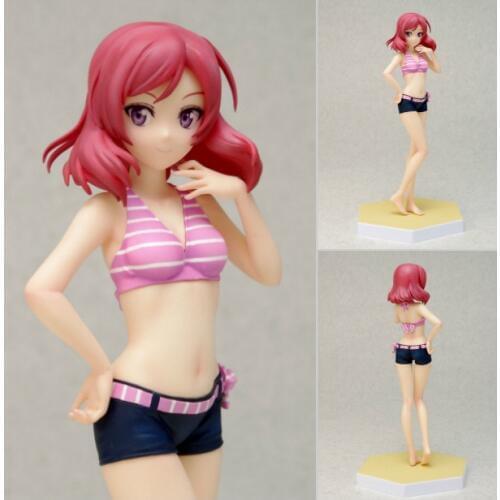 16cm Love Live! School Idol Project Nishikino Maki Swimsuit Sexy Action Figures Anime PVC brinquedos Collection Model toys