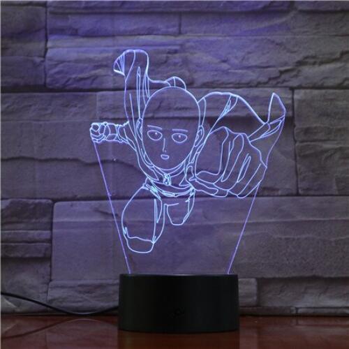 3D LED Night Light Home Decor Novelty Gift Visual USB Lampara Table Lamp Creative Smoking Ghost Lamp Baby Sleeping Nightl