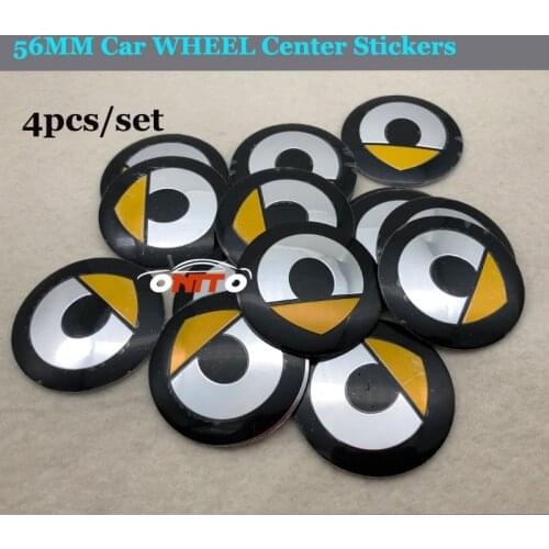 56MM 4pcs Car Wheel center stickers logo badge emblem For Smart 2013 2014 2015 2016 2017 Car Logo