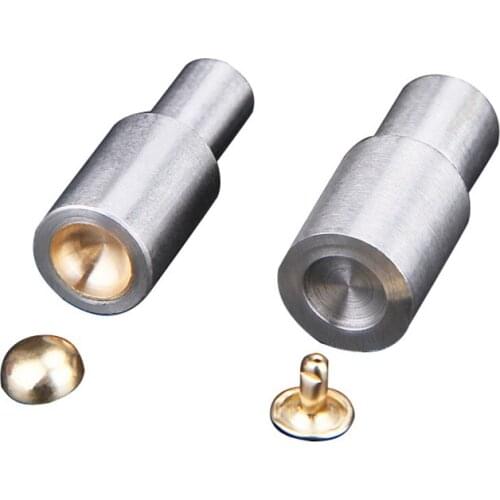 6mm-15mm Mushroom Cap Rivets Setting Tool Die Set Electric Machine Rivet LeatherCraft