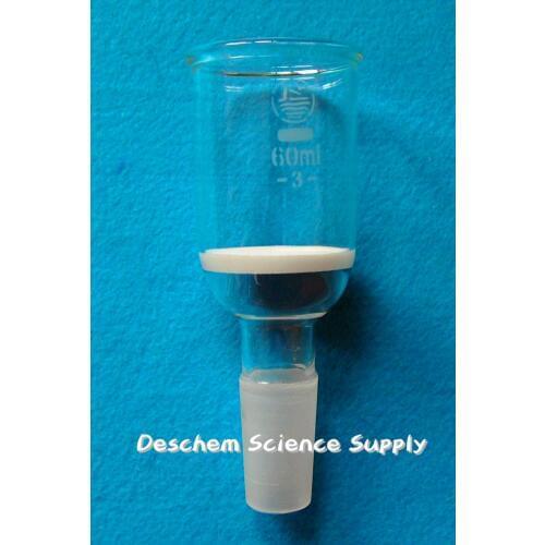 60ml,24/40,Glass Buchner Filtration Funnel,3# Coarse Filter,Ground Joint