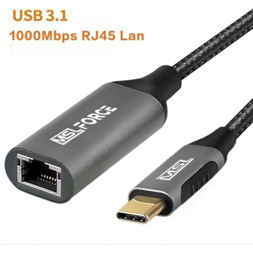 Usb c to ethernet rj45 converter LAN Adapter for MacBook Pro Xiaomi Mi Box 3/S Samsung S10 S9 Network Card USB Lan