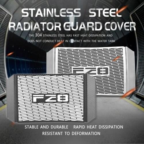 Motorcycle Accessories radiator grille guard protection Stainless Steel For YAMAHA FZ-8 FZ8 FZ 8 Fazer Anniversary 2010-2016