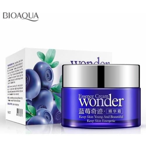 Blueberry Wonder Essence Face Cream Deep Moisturizing Facial Cream Face Skin Care Brighten Anti Wrinkle Anti-Aging Day Cream 50G