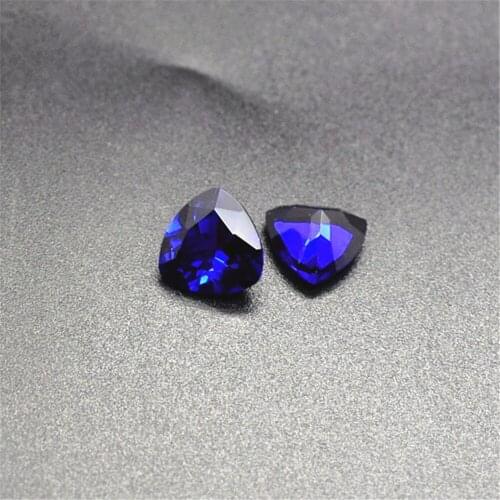 Brilliant Blue Spinel Trillion Faceted Gemstone Trilliant Cut Blue Spinel Gem Multiple Sizes to Choose C45L