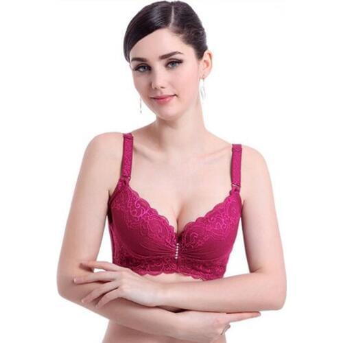 Plus size bra push up side gathering furu thin mm shaping c large cup Large CDE cup underwear