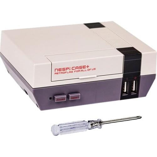 Retroflag NES Case For Raspberry Pi 3 Model B Classic NESPi Case+ with Safe Shutdown Retropie Game for Raspberry Pi 3B/3B Plus