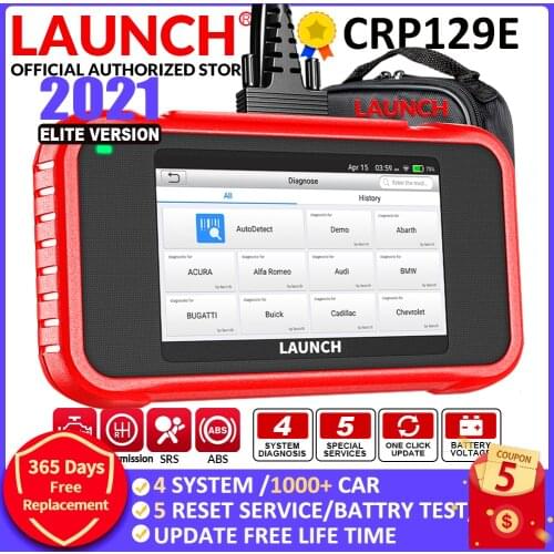 LAUNCH CRP129E Scan Tool Eng ABS SRS TCM Code Reader Oil/EPB/TPMS/SAS/Throttle Body Reset Diagnostic Tool