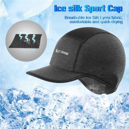 Cooling Skull Cap Breathable Summer Cycling Caps Ice Fabric Anti-UV Bicycle Head Scarf Helmet Liner Sports Fishing Running Hat