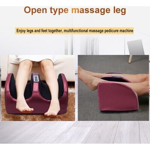 Electric Foot Massager Shiatsum Winding And Vibration Machine Warming Therapy Leg Reflexology Pain Relief