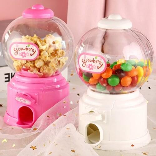 Cute Sweet Mini Candy Machine Kids Bubble Gift Children Bank Toys Dispenser Coin