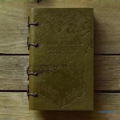 A6/B5 Leather Journal Writing Notebook Antique Vintage Handmade Bound Daily Business Office Work Notebooks School Supplies