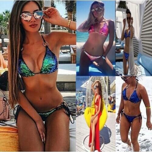 Swimwear Bikini Set Swimsuit Plus Size Swimwear Triangle Swimwear Bathing Suits Woman 2Piece String Bikini 03