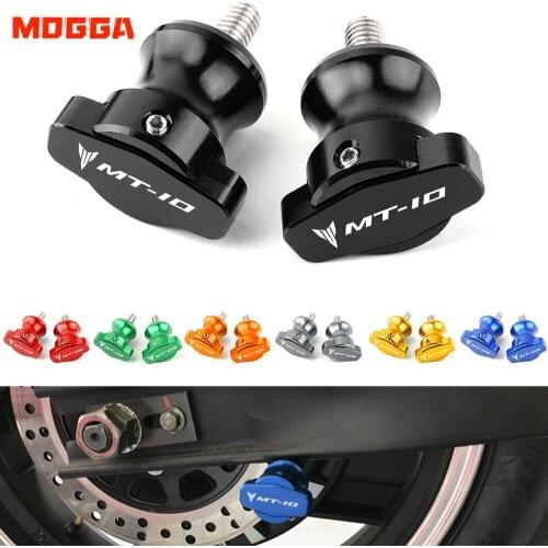 Motorbike 6MM Swingarm Spools Slider Stand Screws Bolts Accessories For YAMAHA MT10 FZ10 MT-10 MT 10 FZ 10 2015 2016 2017 2018