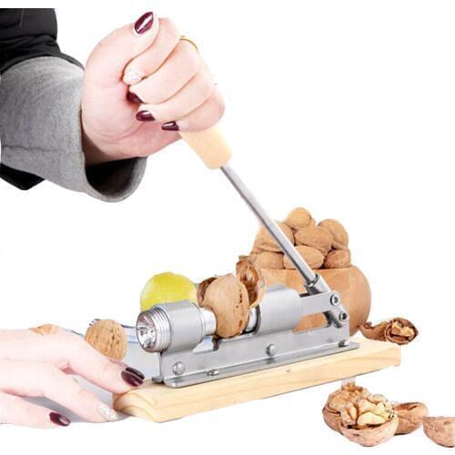 Walnut Nutcracker Manual Stainless Steel Nut Cracker Sheller Mechanical Machine shell Fast Opener Kitchen walnut Clip Tools
