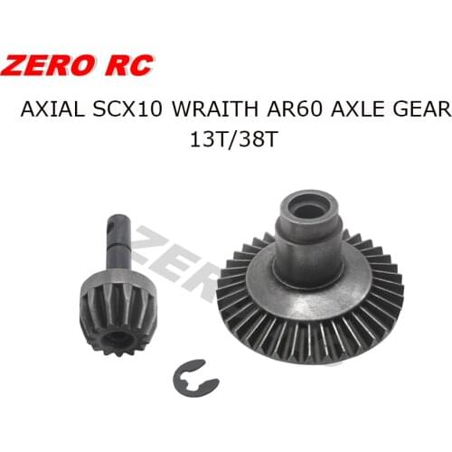 Axial SCX10 WRAITH AR60 Axles Drive Steel Ring Pinion Gear Set 13T 38T For 1/10 RC TRUCK FRONT REAR AXLE