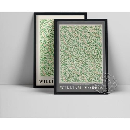 William Morris Art Craft Movement Prints Poster, Botanical Pattern Wall Hanging Canvas Painting, Minimalist Home Decor Gift