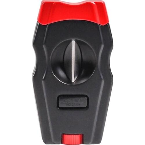Portable Monsoon V Cigar Cutter Punch Pocket Metal Sharp Blade Stainless Steel Cigar Guillotine Accessories gift box