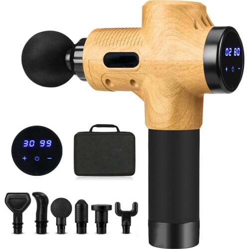 LCD Display Profession Massage Gun Body Muscle Deep Fascia Massager Muscle Pain Exercising Relaxation Slimming Shaping