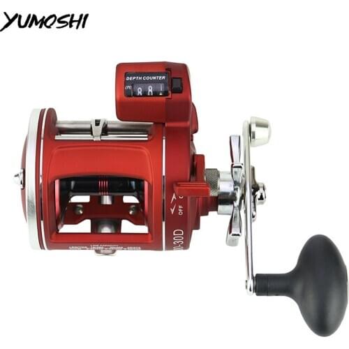 YUMOSHI New Fishing coil Wooden handshake 12BB 3.8:1 Spinning Fishing Reel Professional Metal Fishing Reel Wheels