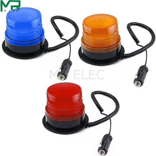 N-5095 12V/24V with cigar lighter Signal Warning light Rolling LED Flashing Emergency lights Beacon Lamp with Magnetic Mounted