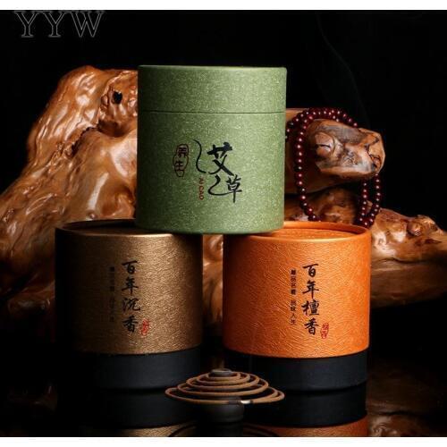 20boxes/Set Sandalwood Incense Coil Oud Incense Coil Diffuser Natural Aroma Smoke Home Scent Mosquito Sage Incense Aromatic Coil